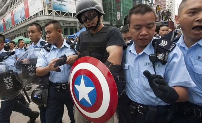Captain America protestor who wielded comic book character’s shield during pro-democracy demonstrations is jailed for six years in Hong Kong
