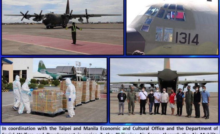 Taiwan delivers 10 metric tons of aid for Filipino typhoon victims